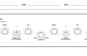 Warm Audio EQP-WA Recall Sheet (Pultec EQ style recall sheet) Warm Audio EQP-WA Recall Sheet (Pultec EQ style recall sheet)